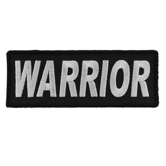 WARRIOR Biker Motorcycle Embroidered Patch