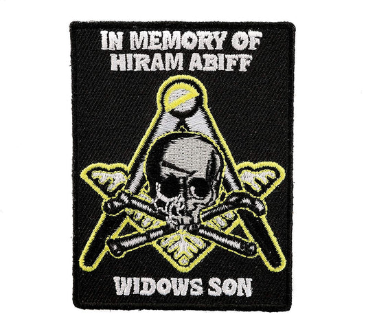 WIDOWS SON MASON Memory of Hiram Abiff Embroidered Patch