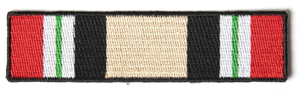 Iraq WAR SERVICE RIBBON Military Embroidered Patch Craft Supply