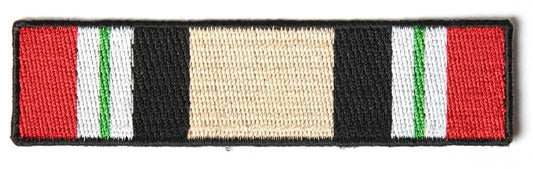 Iraq WAR SERVICE RIBBON Military Embroidered Patch Craft Supply