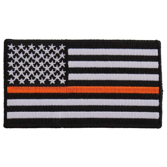 30 THIN ORANGE LINE American Flag Search & Rescue Embroidered Patch