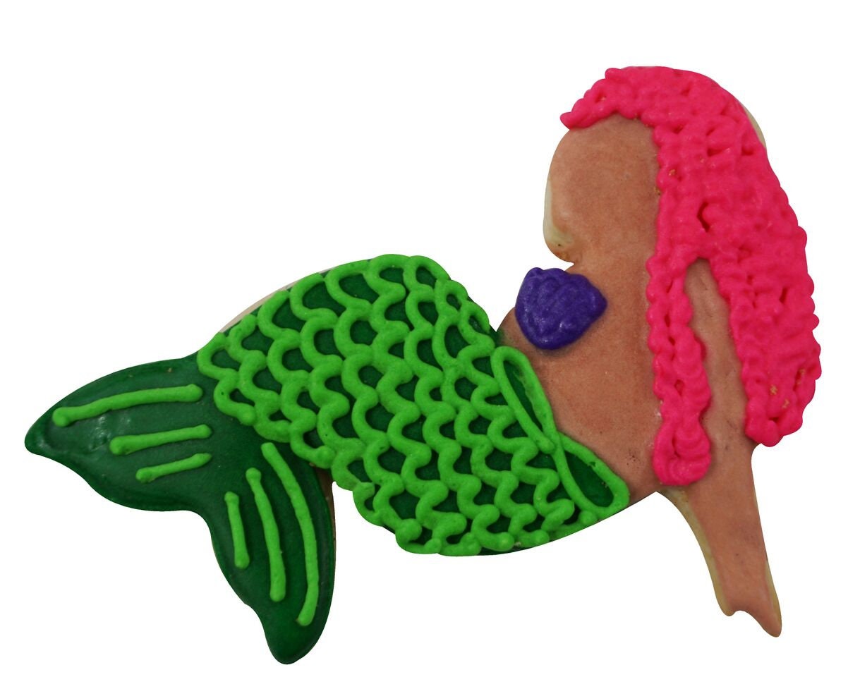 MERMAID Cookie Cutter Metal 3.5 Inches - Swimming Fin Sea Ocean Stencil Fondant
