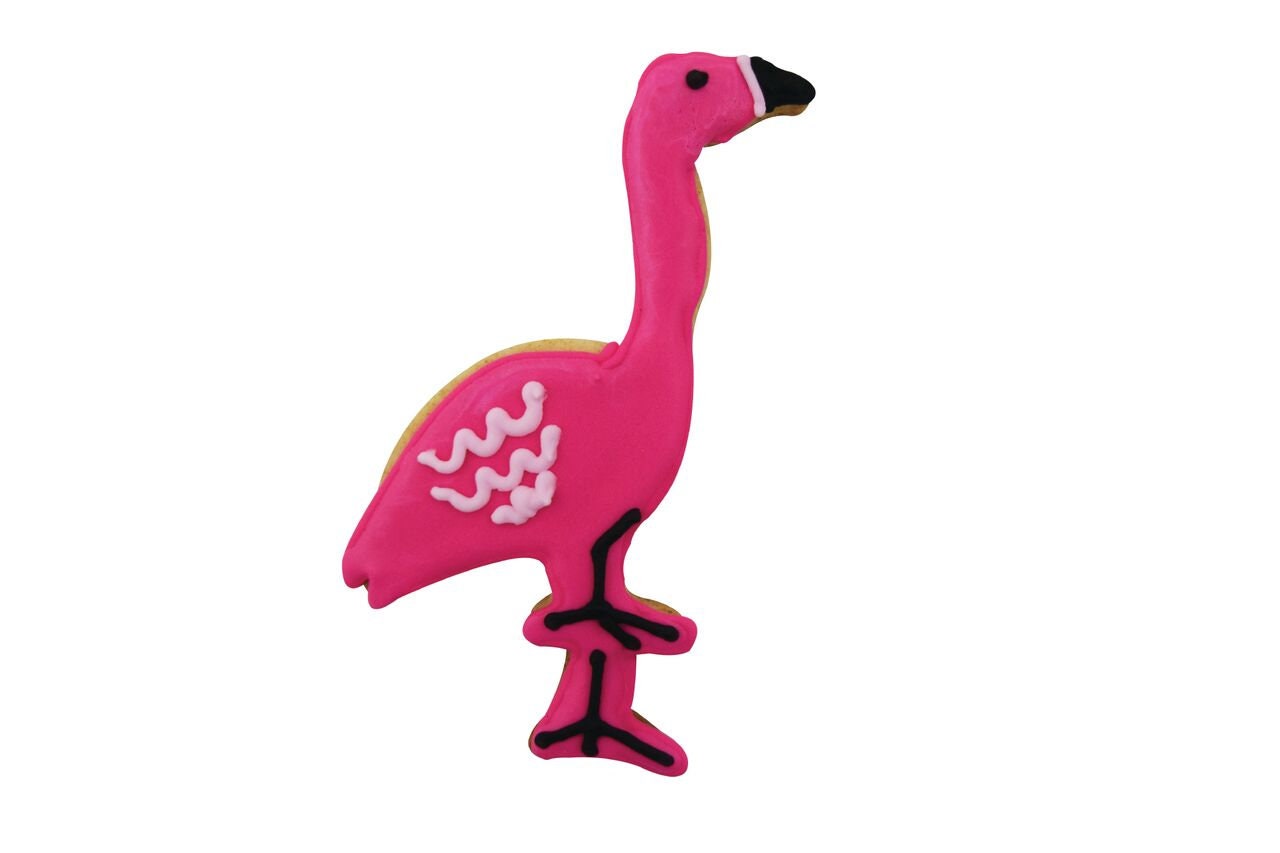 FLAMINGO Cookie Cutter Metal 4 Inches - Animal Pink Bird Zoo Stencil Fondant