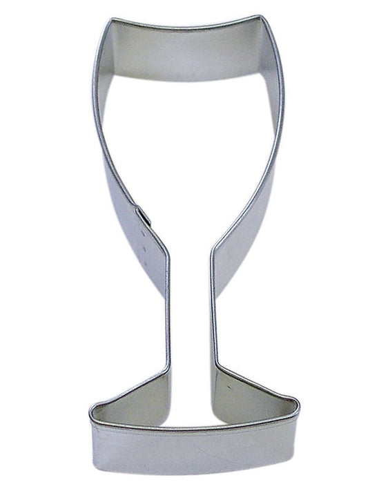 WINE GLASS Cookie Cutter Metal 4 Inches - Drink Alcohol Bar Stencil Fondant