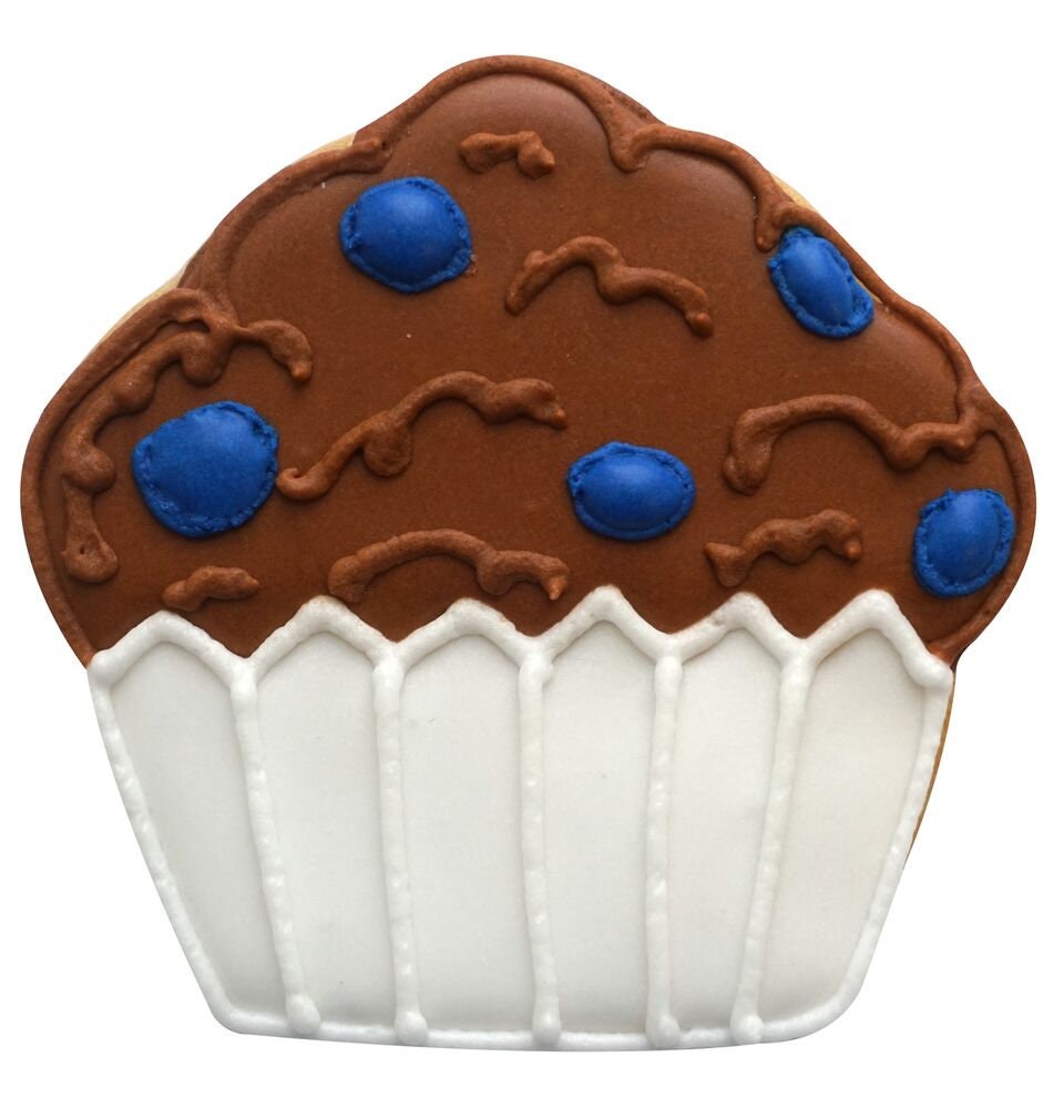 CUPCAKE/MUFFIN Cookie Cutter Metal 3.5 Inches - Birthday Party Icing Cake Stencil Fondant