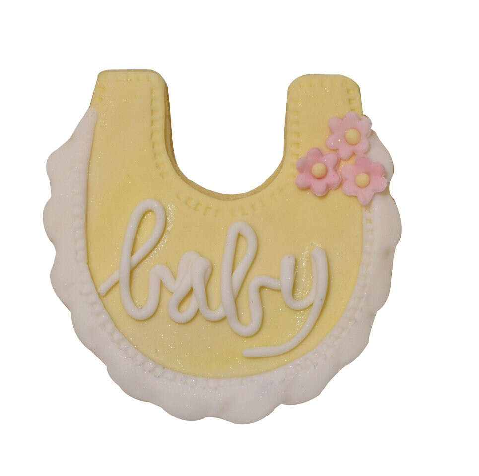 BABY BIB Cookie Cutter Metal 4 Inches - Food Baby Infant Pacifier Stencil Fondant Craft Supply