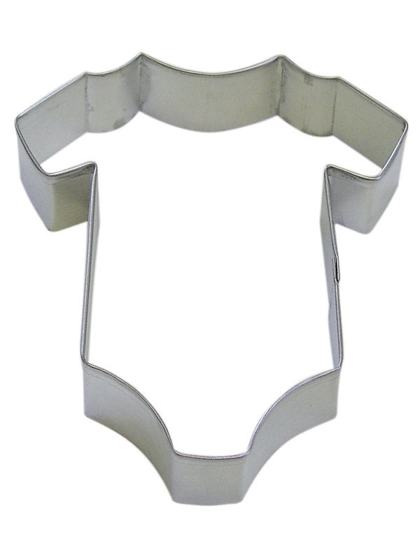 BABY BODY SUIT  Cookie Cutter Metal 3.5 Inches - Clothes Body Suit Pajamas Infant Stencil Fondant