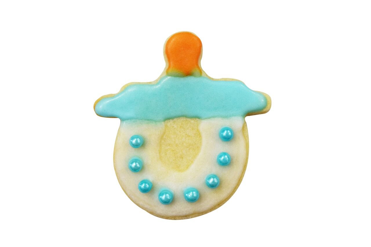 BABY PACIFIER Cookie Cutter Metal 3 Inches - Stencil Fondant Bottle Bibb Stroller Rattle Craft Supply