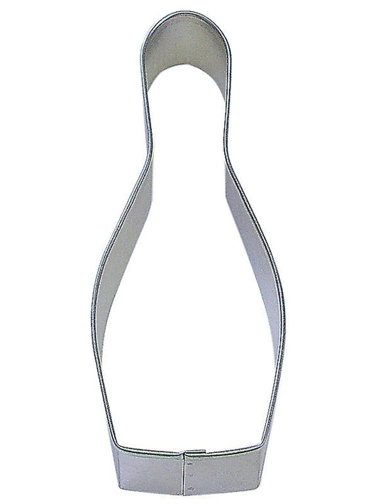 BOWLING PIN Cookie Cutter Metal 5 Inches - Stencil Fondant Strike Sports Ball League