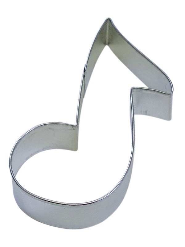 MUSIC NOTE Cookie Cutter Metal 5.5 Inches - Stencil Fondant Musical Clef Band Craft Supply