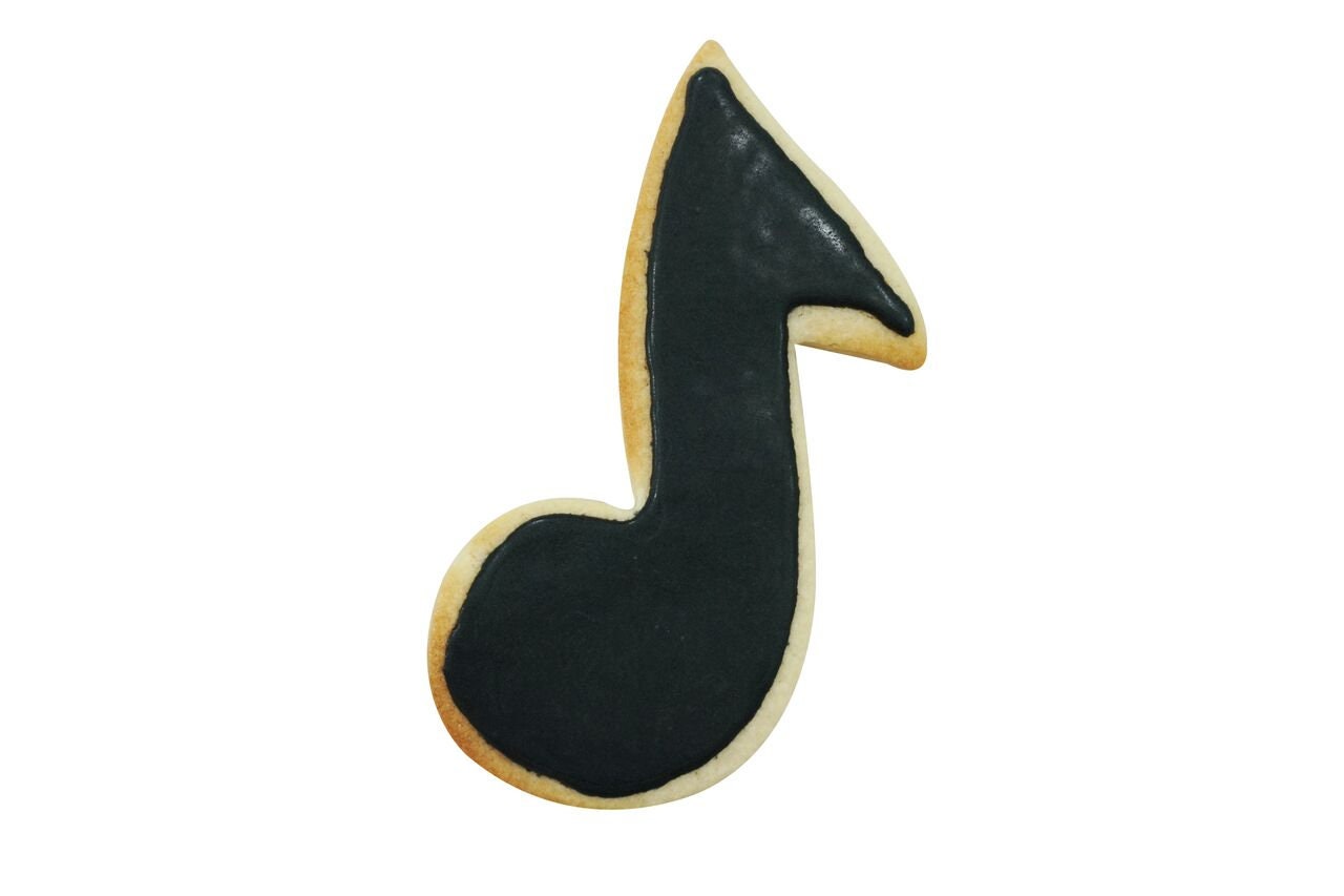 MUSIC NOTE Cookie Cutter Metal 5.5 Inches - Stencil Fondant Musical Clef Band