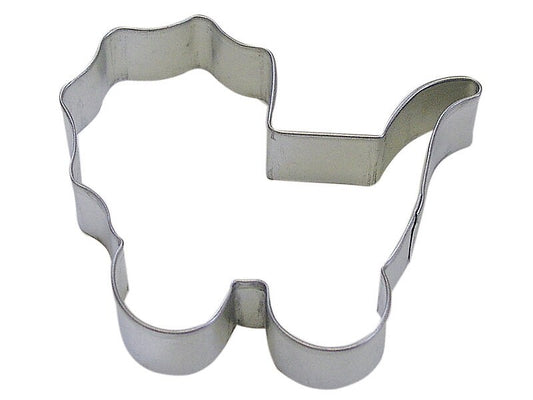 BABY CARRIAGE Cookie Cutter Metal 4 Inches - Stencil Fondant Rattle Stroller Diaper