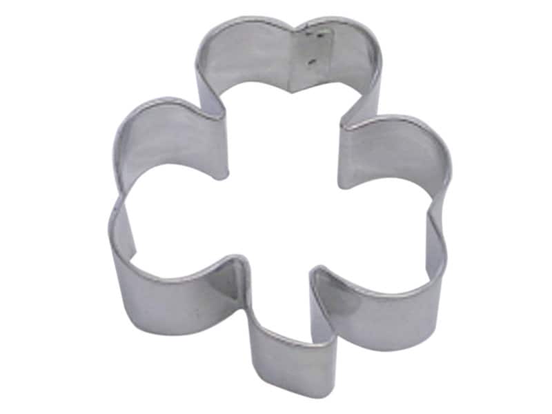 SHAMROCK Cookie Cutter Metal 3 Inches - Stencil Fondant Patrick's Day Lucky Clover Irish Craft Supply