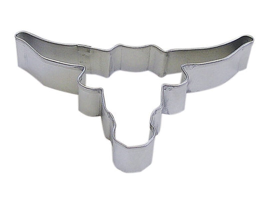 LONGHORN Cookie Cutter Metal 4 Inches - Stencil Fondant Craft Supply