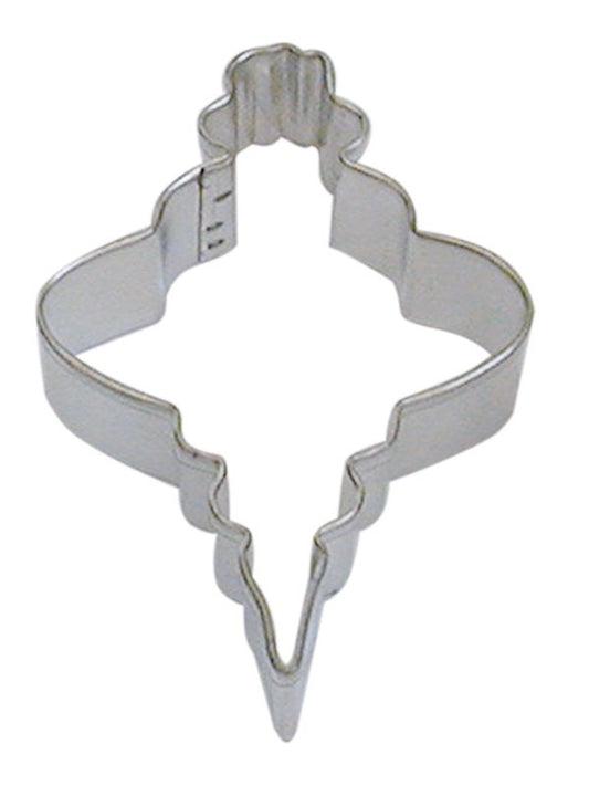ORNAMENT FANCY OVAL Cookie Cutter Metal 3.5 Inches - Stencil Fondant