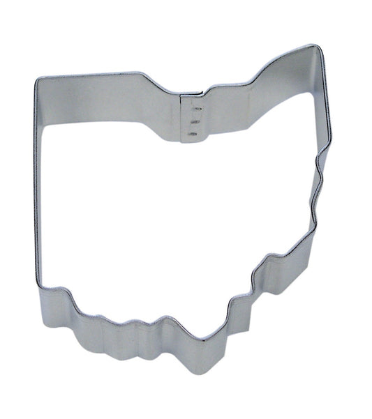 OHIO STATE Cookie Cutter State Metal 3.75 Inches - Stencil Fondant