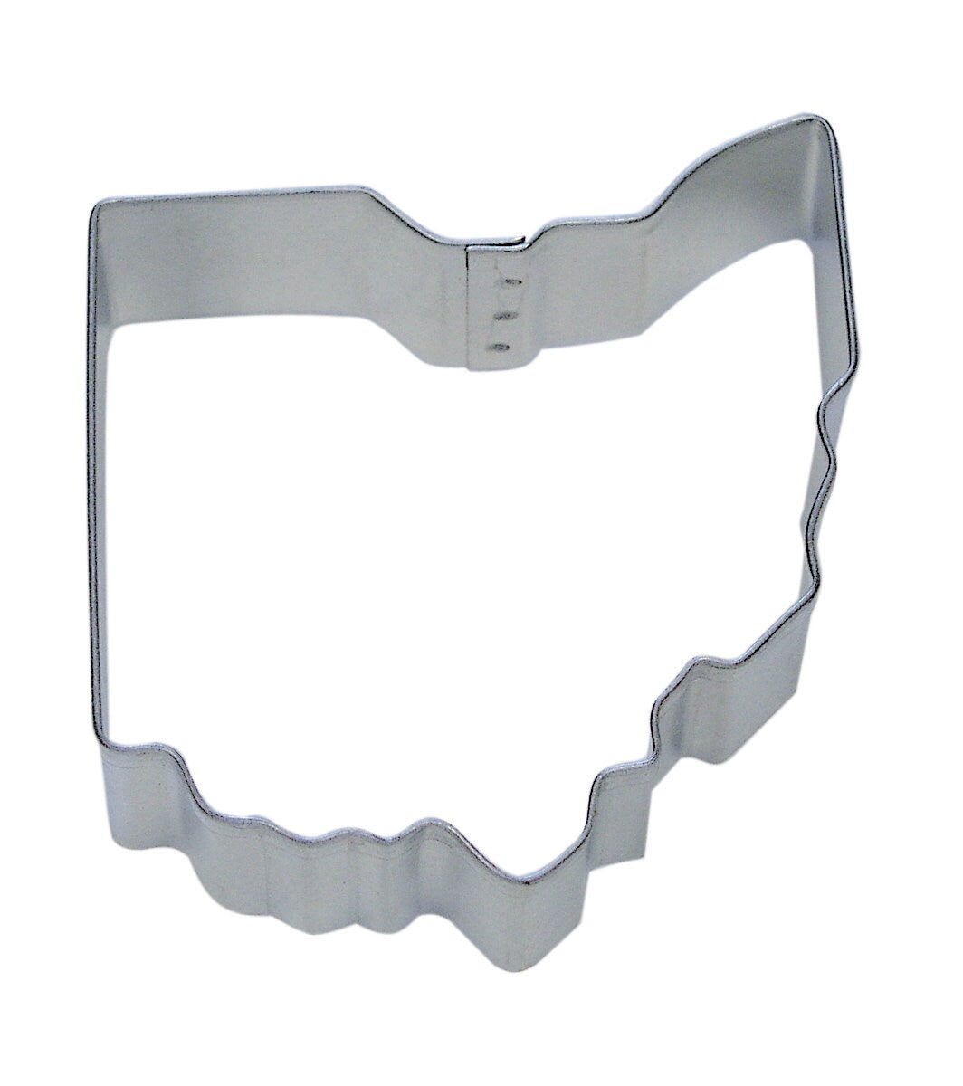 OHIO STATE Cookie Cutter State Metal 3.75 Inches - Stencil Fondant Craft Supply