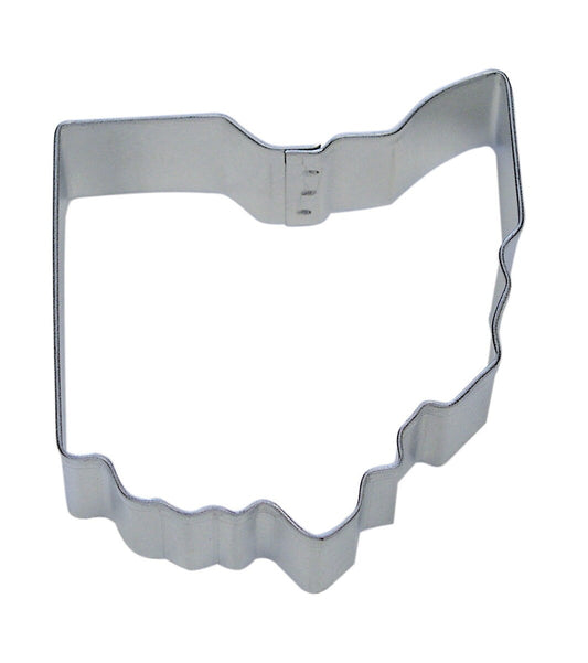 OHIO STATE Cookie Cutter State Metal 3.75 Inches - Stencil Fondant Craft Supply