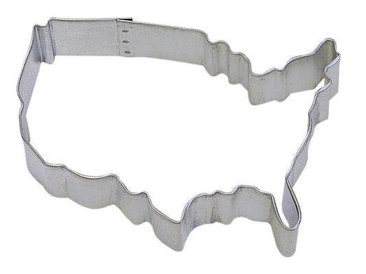 USA MAP Cookie Cutter Metal 4 Inches - Stencil Fondant