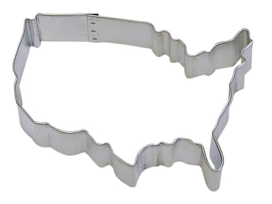 USA MAP Cookie Cutter Metal 4 Inches - Stencil Fondant Craft Supply