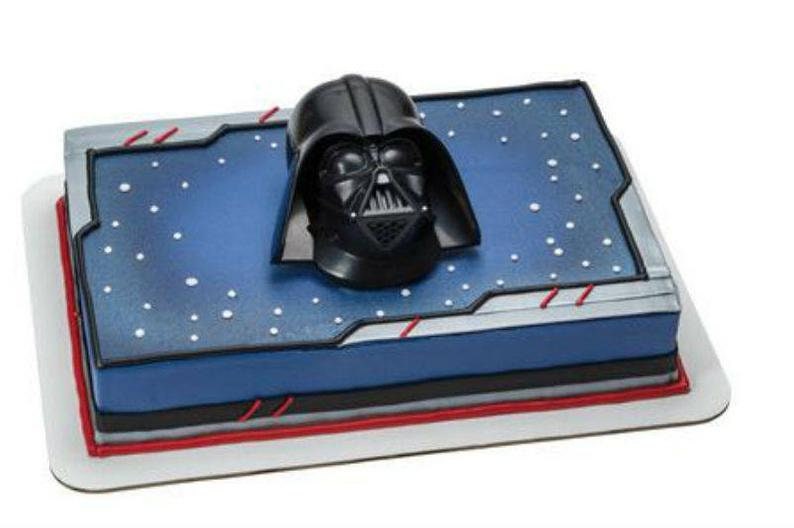 Star Wars Darth Vader Cake Topper Mask Cake Decoration Decoset Birthday Craft Supply