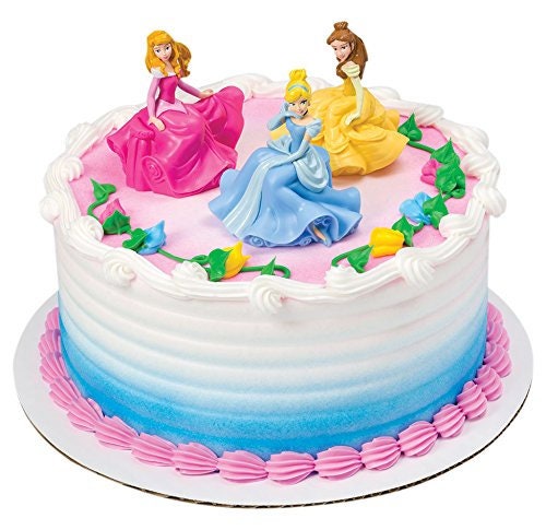 DISNEY PRINCESS Cake Topper 3-piece Cinderella Set Cake Decoration Decoset Birthday Craft Supply