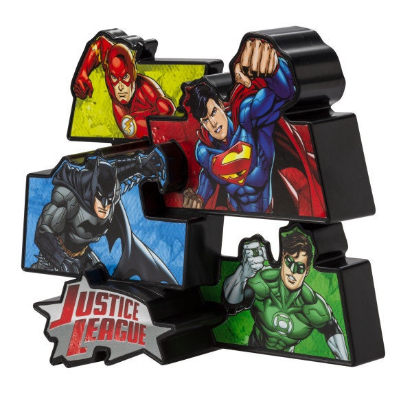 JUSTICE LEAGUE Cake Topper Justice for All Cake Decoration Decoset Birthday Craft Supply
