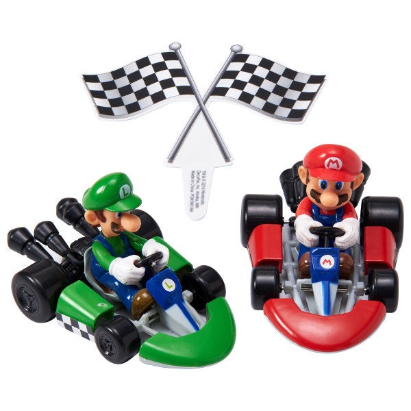SUPER MARIO Cake Topper Kart Bros Brothers Cake Decoration Decoset Birthday