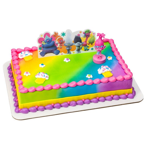 TROLLS Cake Topper Poppy Show Me A Smile Cake Decoration Decoset Birthday Craft Supply