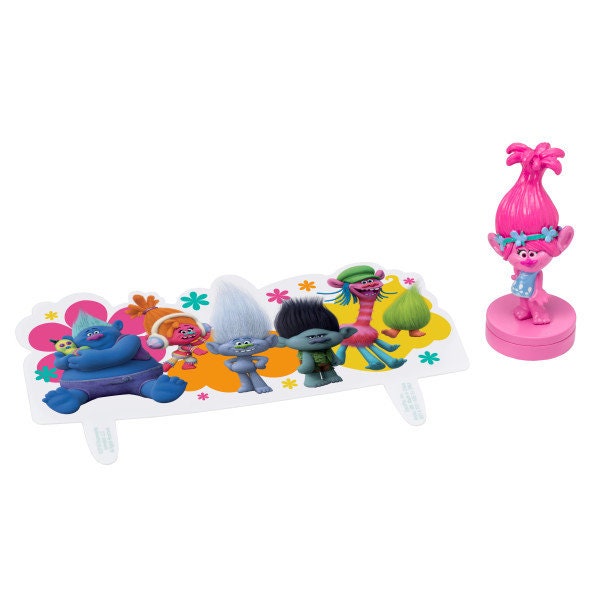 TROLLS Cake Topper Poppy Show Me A Smile Cake Decoration Decoset Birthday