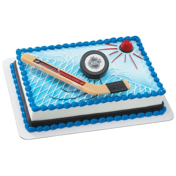 CAROLINA HURRICANES Cake Topper NHL Slap Shot Cake Decoration Decoset Birthday Craft Supply