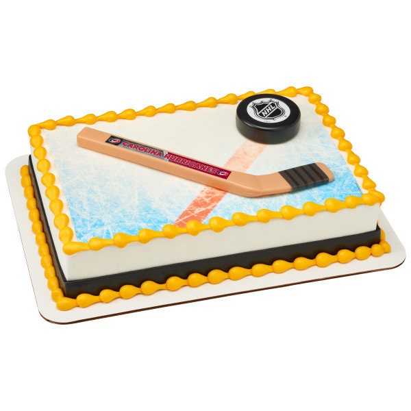 CAROLINA HURRICANES Cake Topper NHL Slap Shot Cake Decoration Decoset Birthday