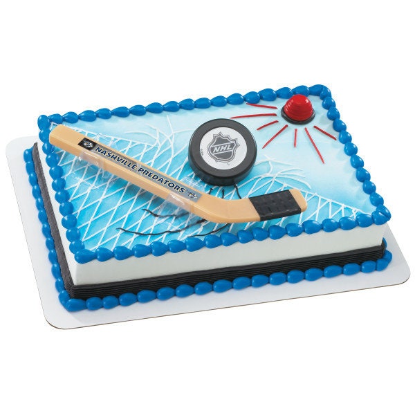 NASHVILLE PREDATORS Cake Topper NHL Slap Shot Cake Decoration Decoset Birthday
