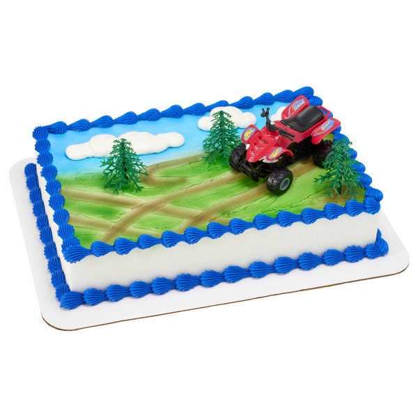 ATV 4 WHEELER Cake Topper All Terrain Vehicle Cake Decoration Birthday Decoset