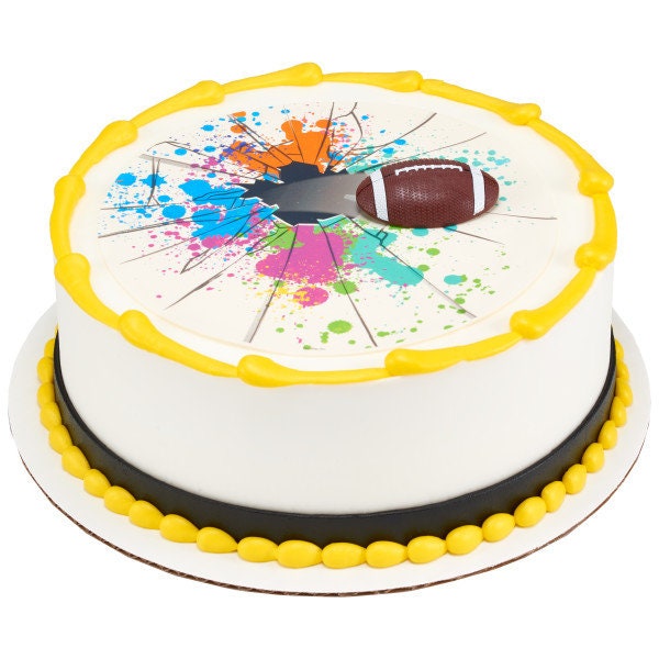 EXTREME FOOTBALL MAGNET Cake Topper Player Touchdown Kids Cake Decoration Birthday Decoset