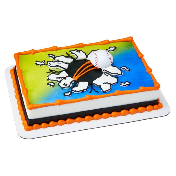EXTREME BASEBALL MAGNET Cake Topper Player Home Run Base Kids Cake Decoration Birthday Decoset Craft Supply