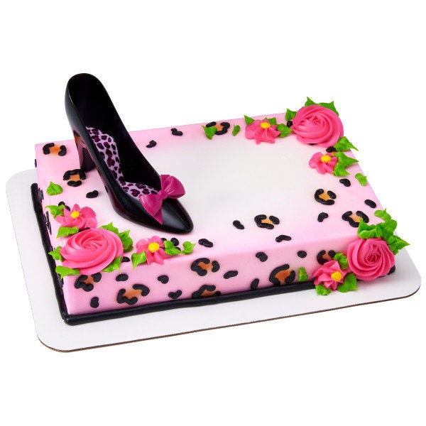 FAVORITE HIGH HEELS Cake Topper Shoes Dancing Bow Cake Decoration Birthday Decoset