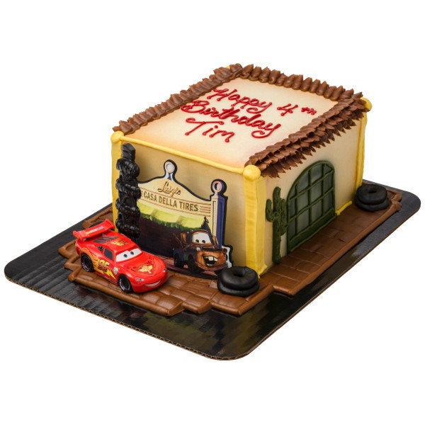 DISNEY CARS Cake Topper Cars Radiator Springs McQueen Party Cake Decoration Birthday Decoset