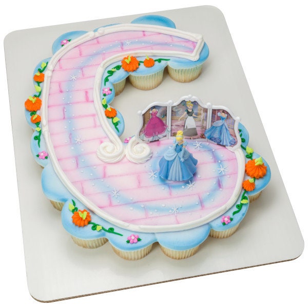 DISNEY PRINCESS Cake Topper Cinderella Transforms Set Cake Decoration Decoset Birthday Craft Supply