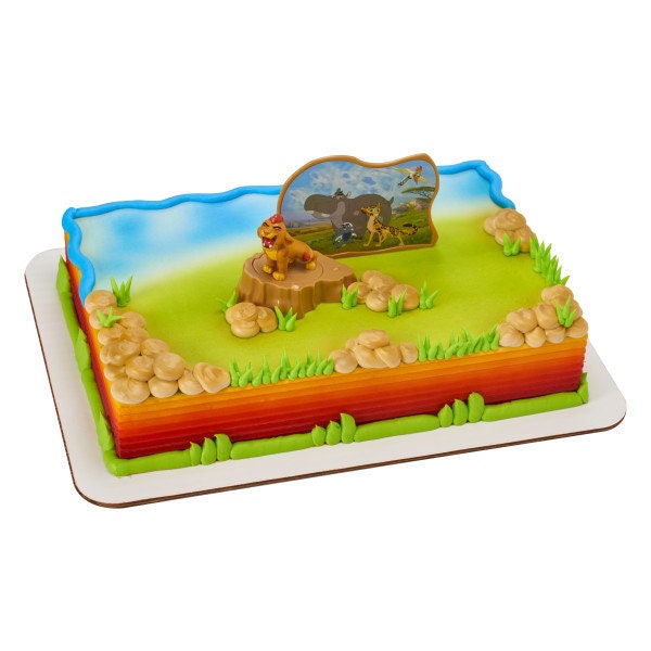 THE LION GUARD Cake Topper Destiny Roars! Lion King Movie Cake Decoration Decoset Birthday Craft Supply