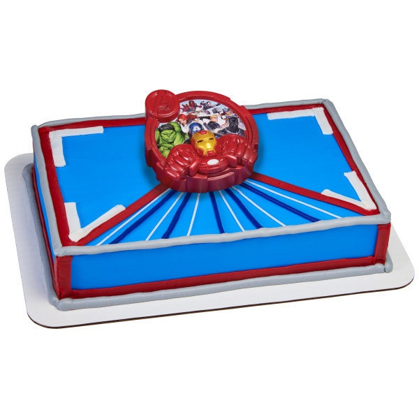 AVENGERS Cake Topper Unify Marvel Comics Iron Man Decoration Decoset Birthday Craft Supply