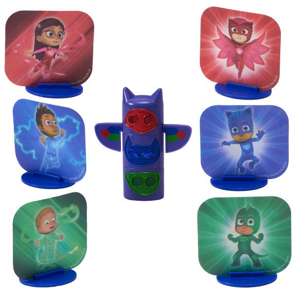 PJ MASKS Cake Topper We're On Our Way! Totem Pole Cake Toppers Birthday Party Decoration