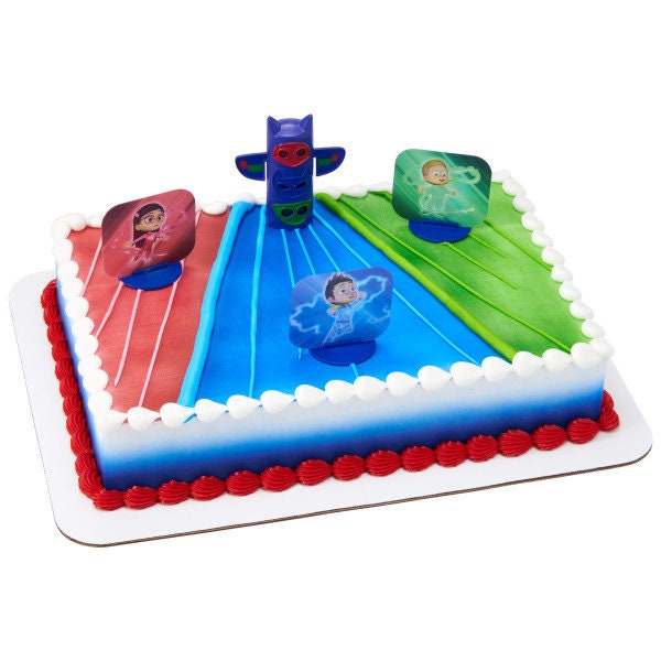 PJ MASKS Cake Topper We're On Our Way! Totem Pole Cake Toppers Birthday Party Decoration