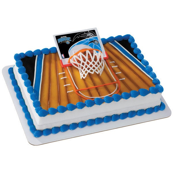 ORLANDO MAGIC Cake Topper NBA Birthday Slam Dunk Team Cake Decoration Decoset Craft Supply