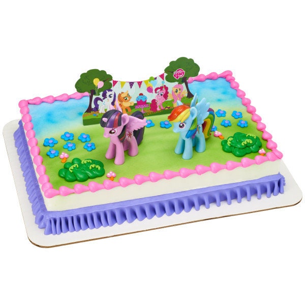 MY LITTLE PONY Cake Topper It's a Pony Party! Birthday Party Cake Decoration Decoset Craft Supply