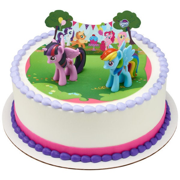 MY LITTLE PONY Cake Topper It's a Pony Party! Birthday Party Cake Decoration Decoset Craft Supply