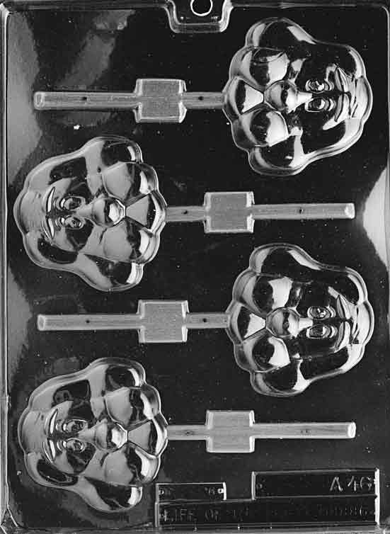 HOUND FACE LOLLY Animal Sucker Chocolate Candy Mold Craft Supply