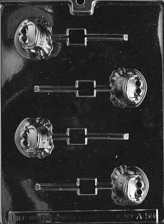 FROG FACE LOLLY Sucker Chocolate Candy Mold Craft Supply