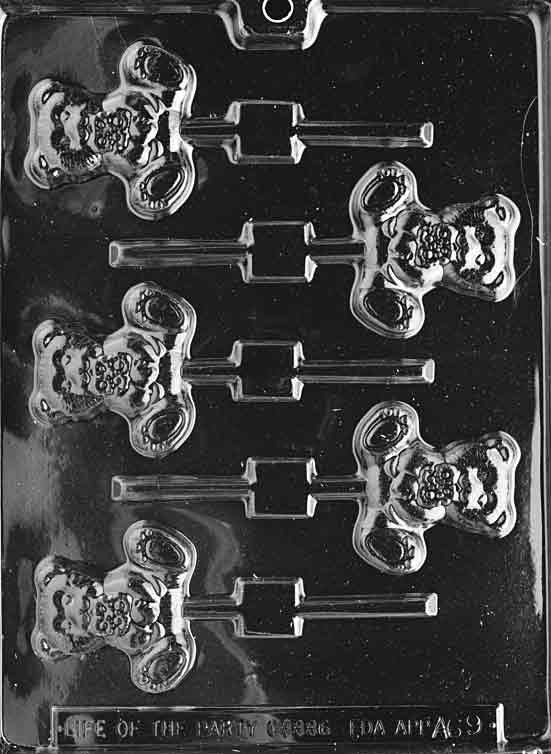 SPRING BEAR LOLLY Animal Chocolate Candy Mold Craft Supply