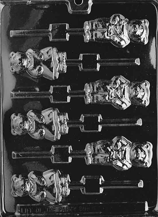 MAMA And PAPA BEAR Lolly Animal Sucker Chocolate Candy Mold